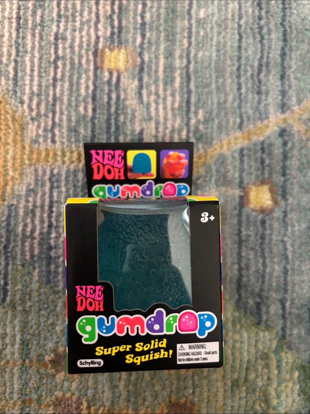 NeeDoh Gumdrop Super Solid Squish - Teal